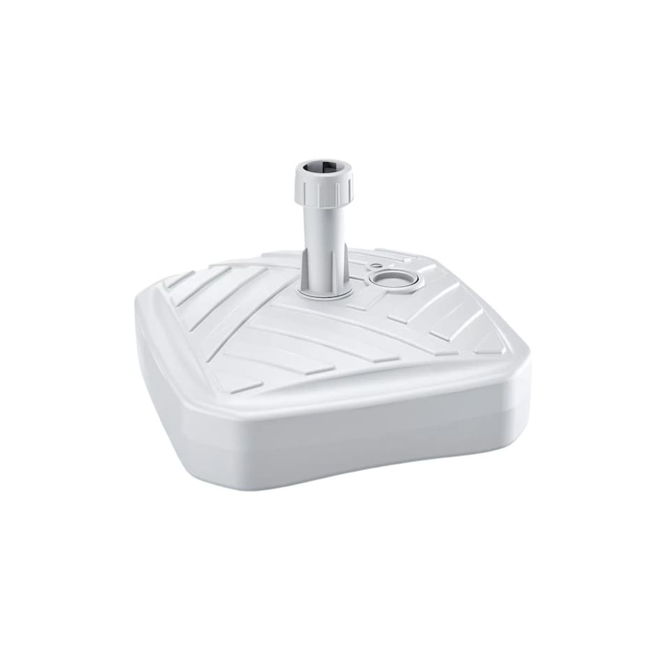 image 1 of Square Garden Umbrella Stand Holder | White | 1
