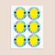 image 3 of Hawaiian Design Round Stickers 88mm - Sheet of 6