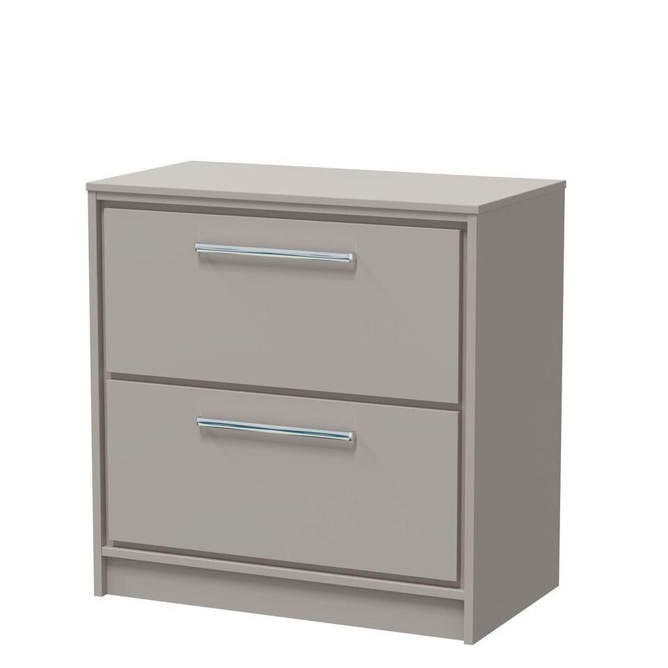 image 1 of Balterley Framed Design Floor Standing 2 Drawer Vanity with Worktop | Grey | Pebble Grey | 818 x 805 x 460mm