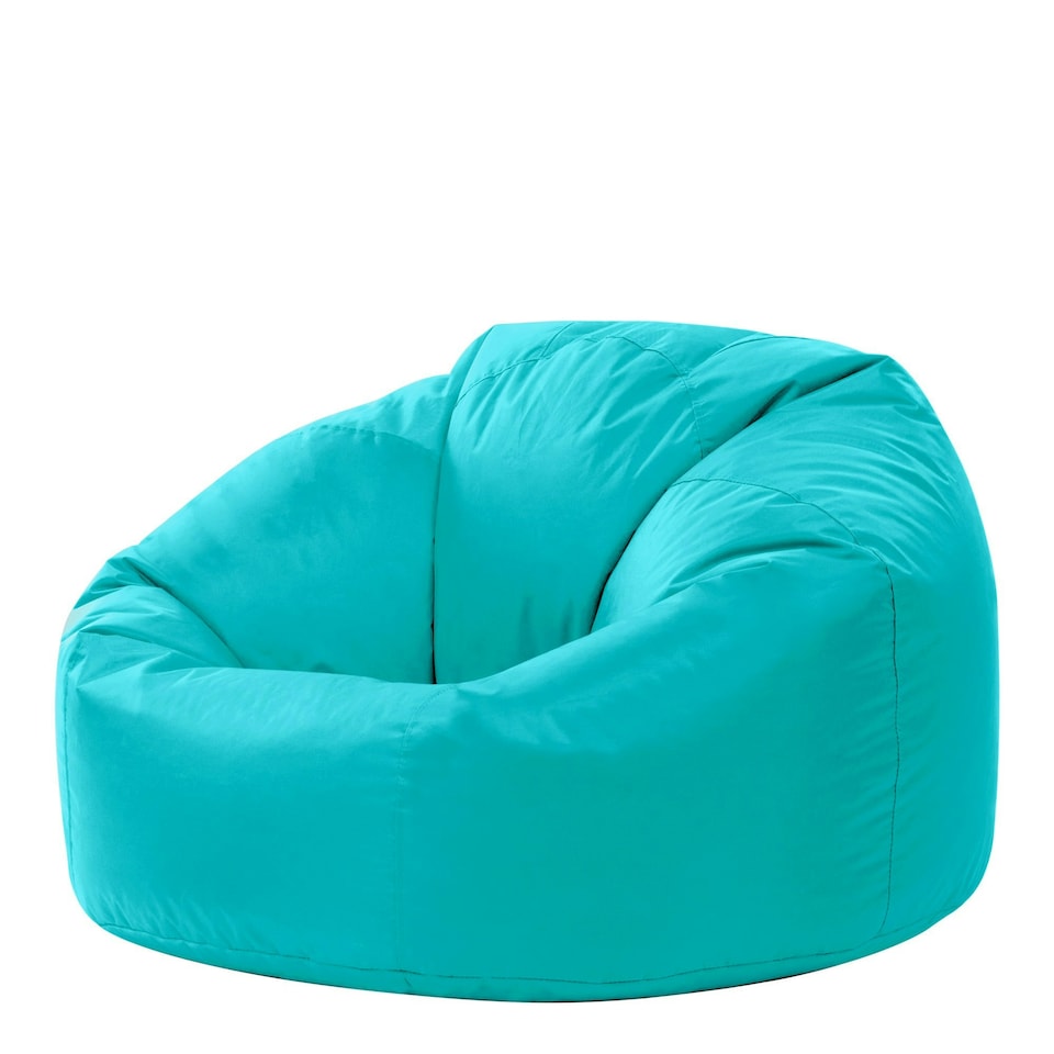 image 1 of icon Classic Indoor Outdoor Bean Bag Aqua Blue Bean Bag Chair Blue | Blue
