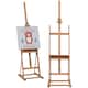 image 1 of Vinsetto H-Frame Studio Easel Height Adjustable with Canvas Holder