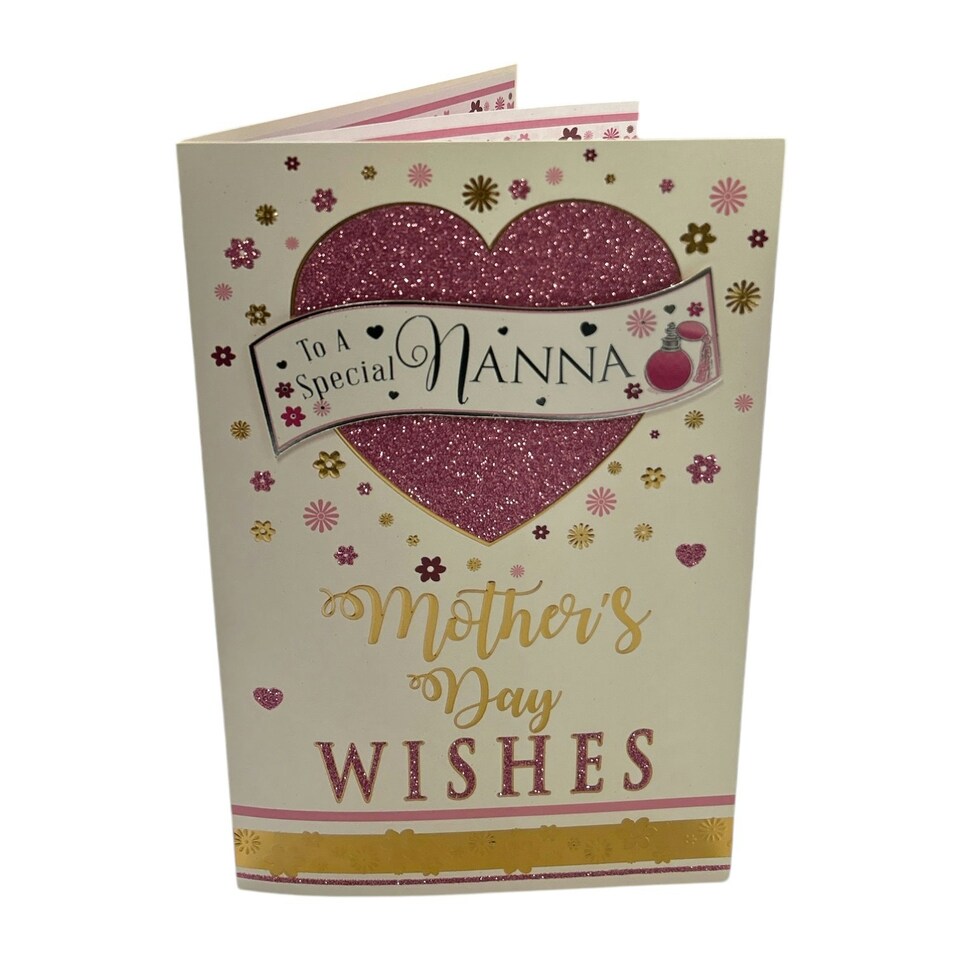 image 1 of To A Special Nanna Pink Heart Design Mother's Day Boxed Card
