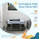 image 3 of PawHut Portable Dog Pen for Puppies, Rabbits, Kittens, Guinea Pigs - Grey