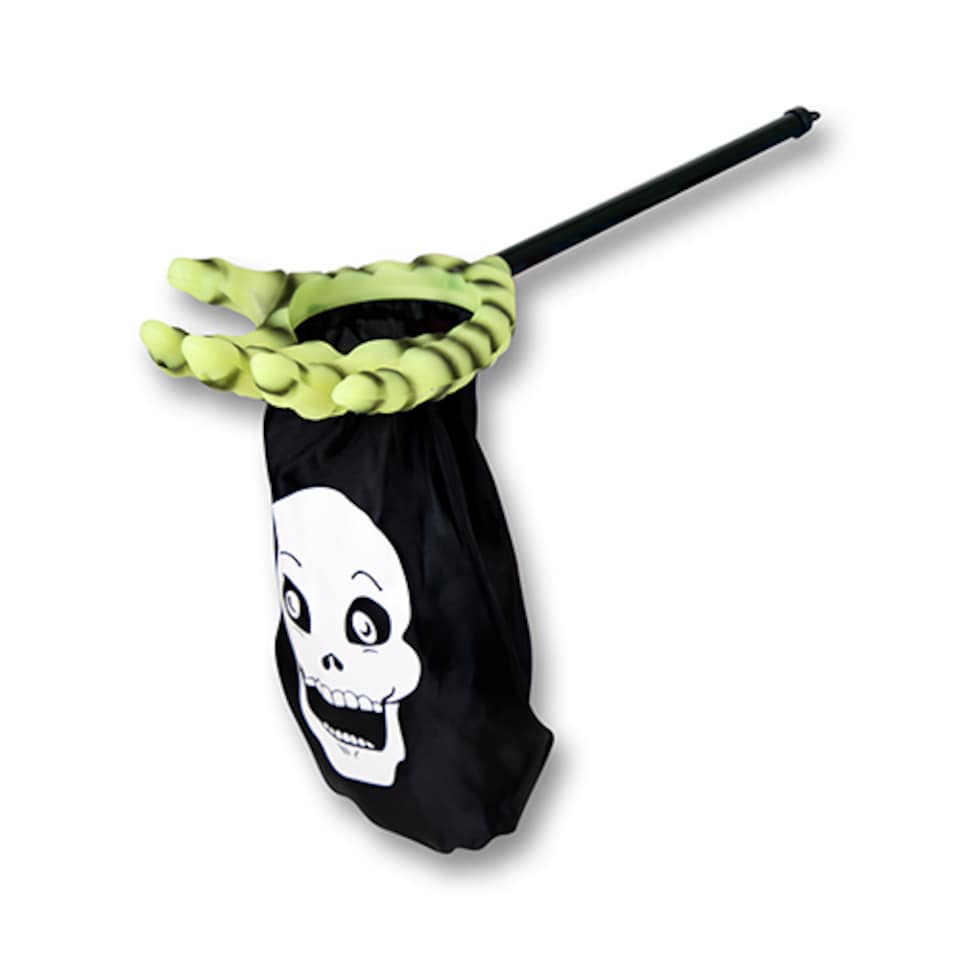 Green Skeleton Hand Halloween Trick or Treat Plastic Bucket 53cm