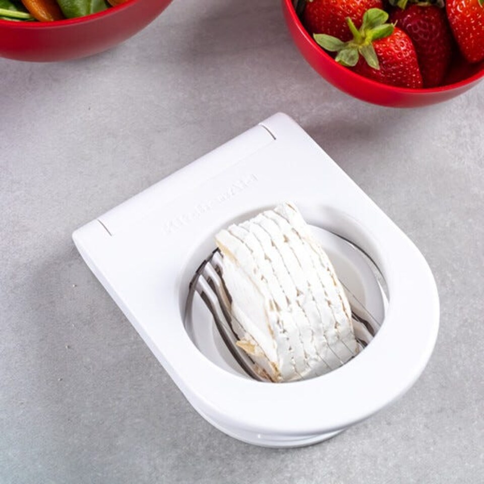 image 1 of KitchenAid Egg Slicer with Non-Slip Base White