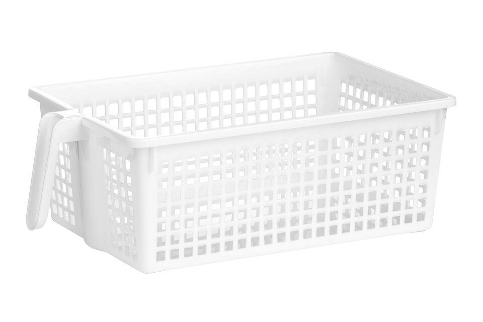 White Pp Storage Basket | White
