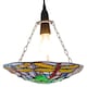 image 2 of Traditional Multi-Coloured Dragonfly Tiffany Glass Pendant Shade | Multi