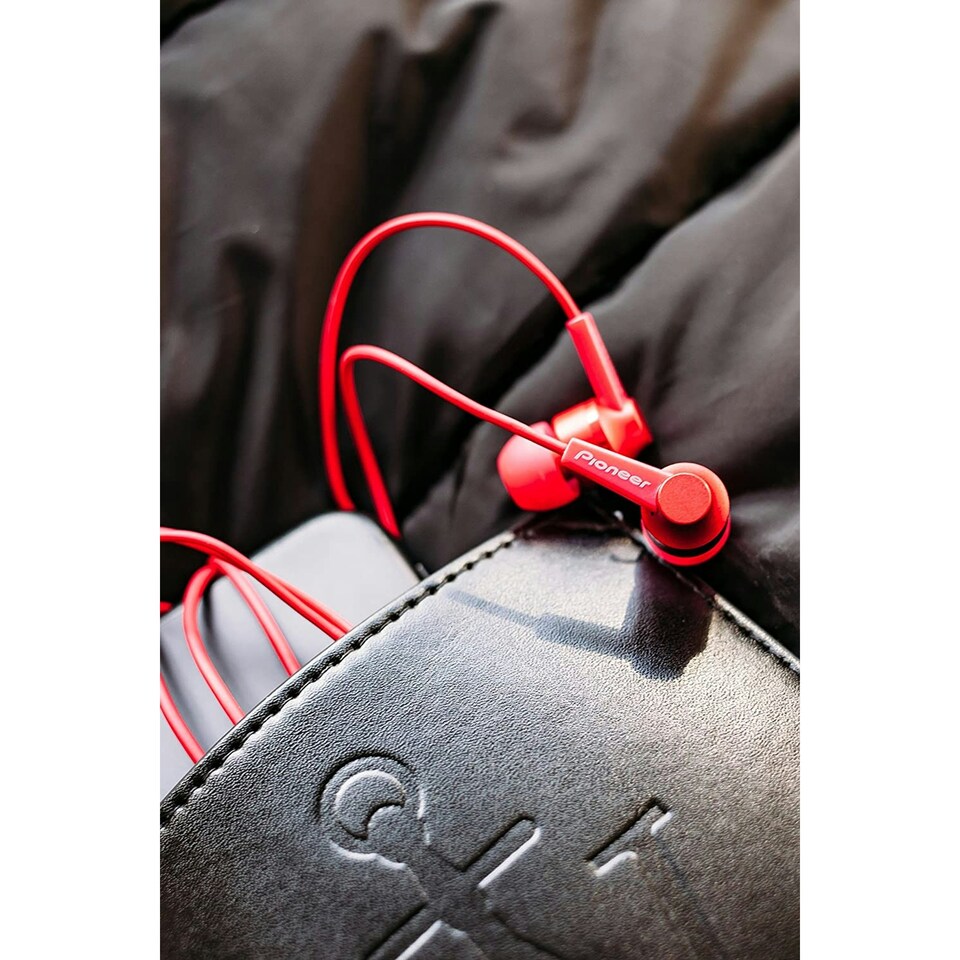 image 1 of Pioneer SE-C3T-W In-Ear Headphones Red