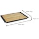 image 8 of Bamboo Wooden Cutting Board With Crumb Catcher Tray Bread Chopping Slicing Board | Multi