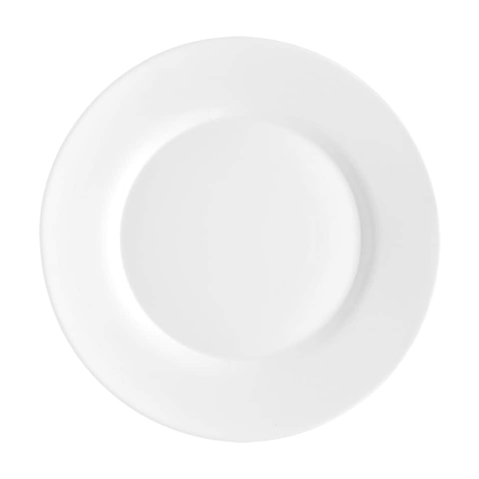 image 1 of Bormioli Rocco Toledo Glass Dinner Plates - 25cm - White - Pack of 6 | White | White