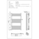 image 3 of Zennor - White Electric Towel Rail H1000mm x W600mm Curved 500w Standard