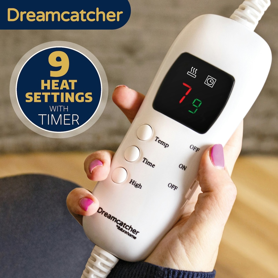 image 1 of Dreamcatcher Gold Soft Microfleece Electric Blanket Heated Throw 160x120cm | Gold | Gold | One Size | 1