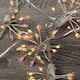 image 4 of 9.5m 400 LED MicroBrights Starburst Christmas Lights with Timer in Red & Vintage Gold