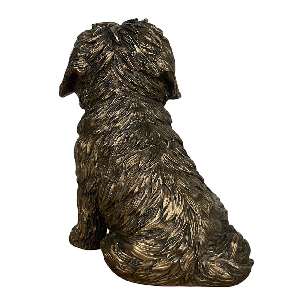 image 1 of Shih Tzu Figurine Leonardo Reflections Bronzed. Gift Boxed