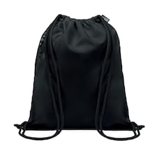 MidOcean Night Large RPET Drawstring Bag - Black - One Size Black