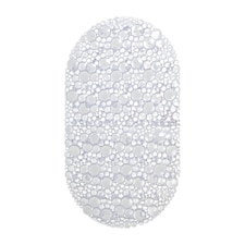 Showerdrape Hyrdro Anti Slip Clear PVC Bath Mat 68cm x 38cm | Clear | Clear | 1