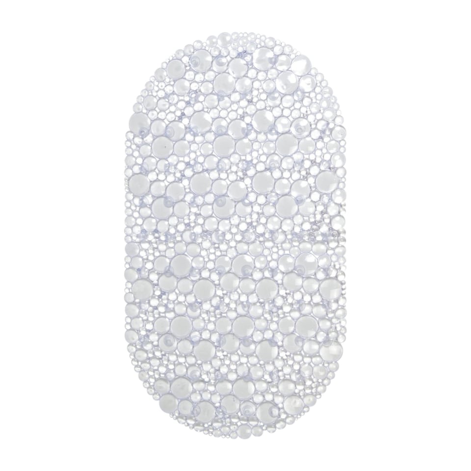 image 1 of Showerdrape Hyrdro Anti Slip Clear PVC Bath Mat 68cm x 38cm | Clear | Clear | 1