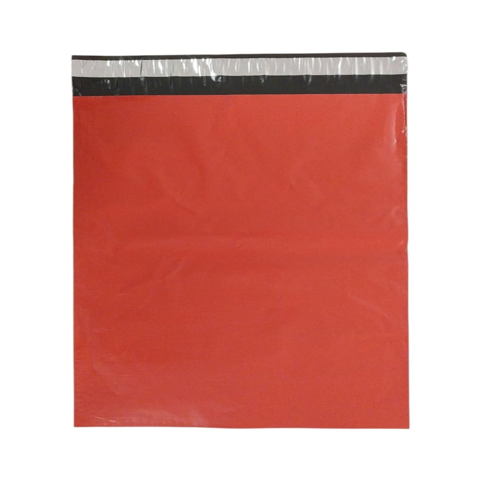 image 1 of Pack of 50 Red Mailer Poly Bag 304 x 406mm