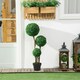 image 6 of HOMCOM Artificial Plant Boxwood Ball Topiary Tree Indoor Outdoor, 90cm