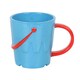 image 2 of Something Different Bucket Ceramic Mug & Spoon Set - Blue/Red - One Size