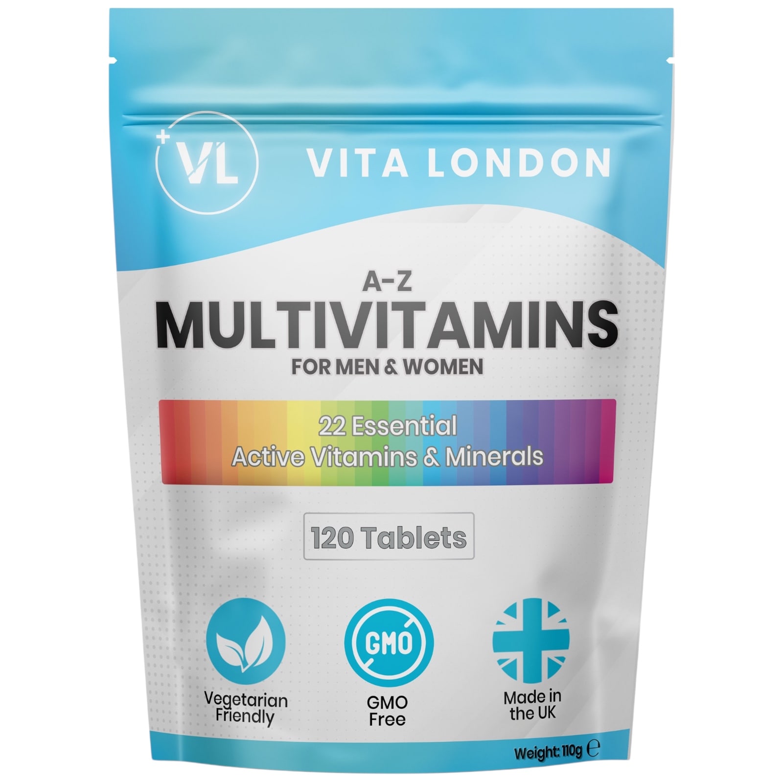 AZ Multivitamins & Minerals With Iron For Men & Women 120 Tablets