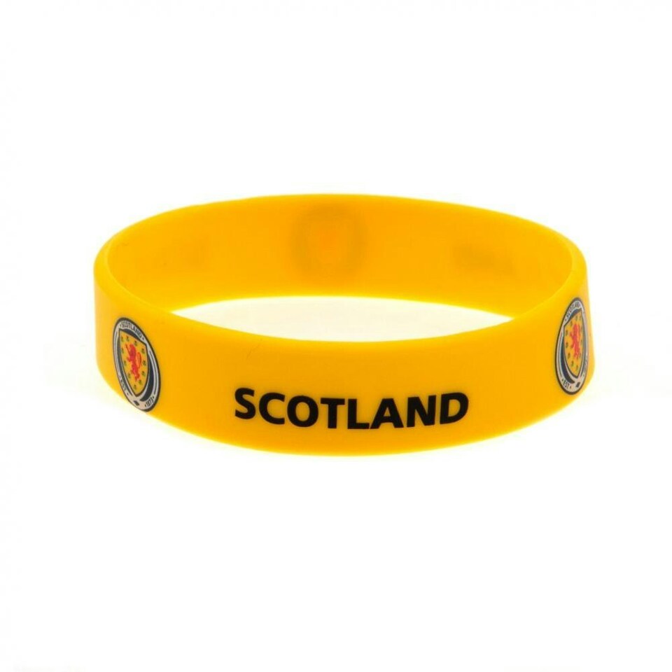 image 1 of Scotland FA Official Silicone Wristband - Yellow - One Size