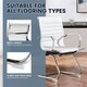 image 5 of Yaheetech 2pcs Mid-back Ergonomic Office Desk Chair Black | White