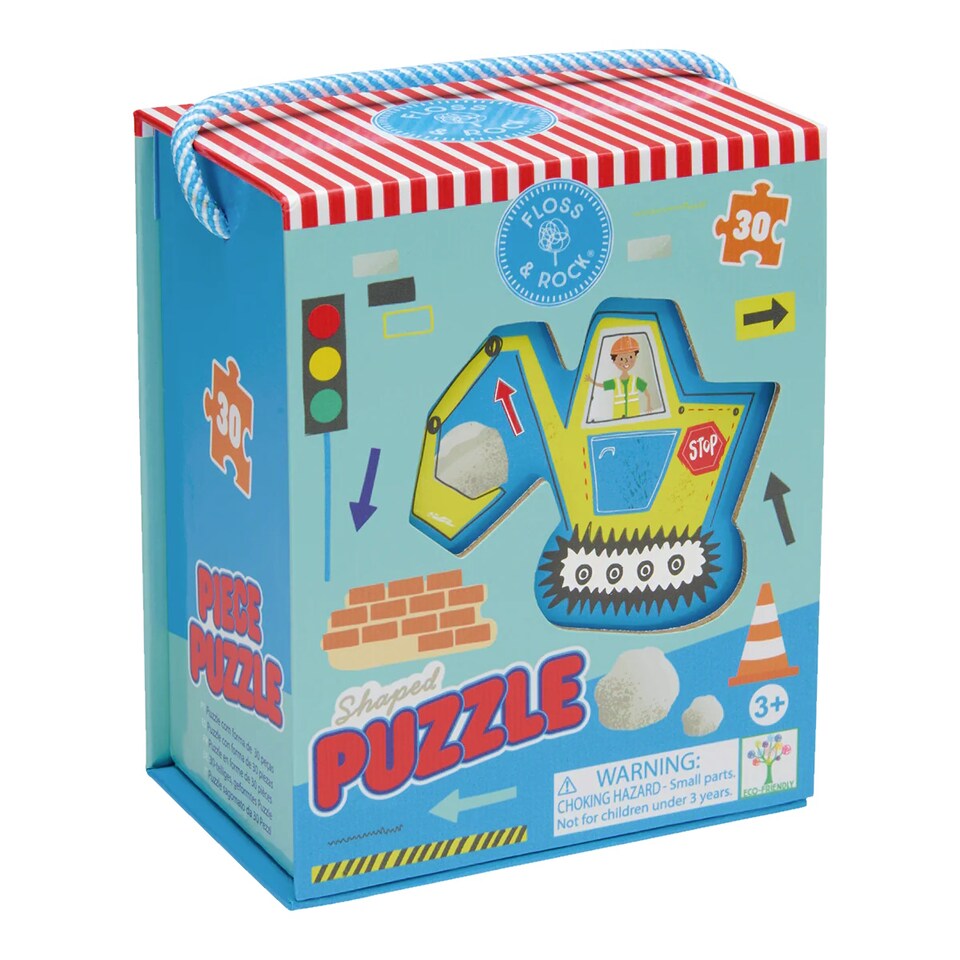 image 1 of Floss & Rock 30pc Shaped Jigsaw Puzzle Construction