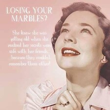 Gossip Girl Birthday Card for Her, Female Birthday Card "Losing your Marbles!", Funny Birthday Card for her