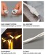 image 4 of Led String Lights White Rubber Warm White 40M