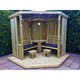 image 3 of 4 Seasons Garden Room - Installation Incl. - L150 x W290 x H205 cm - Assembly Incl. - Set of Waterproof Cushions Included | Brown