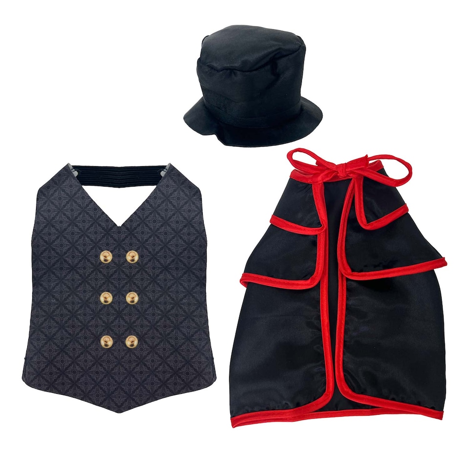 image 1 of The Boo Crew Halloween Doll Costume - Spooky Tabletop Decor and Seasonal Collectible