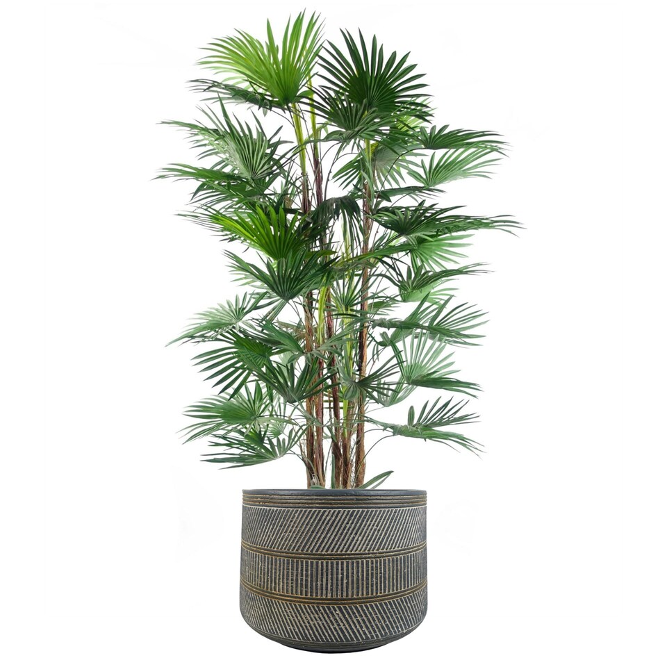 image 1 of 29cm x 43cm Large Maral Planter with Etching Composite Plant Pot