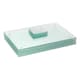 image 1 of Harbour Housewares 12pc Glass Placemats & Coasters Set - 40cm x 30cm - Clear | Clear | Clear