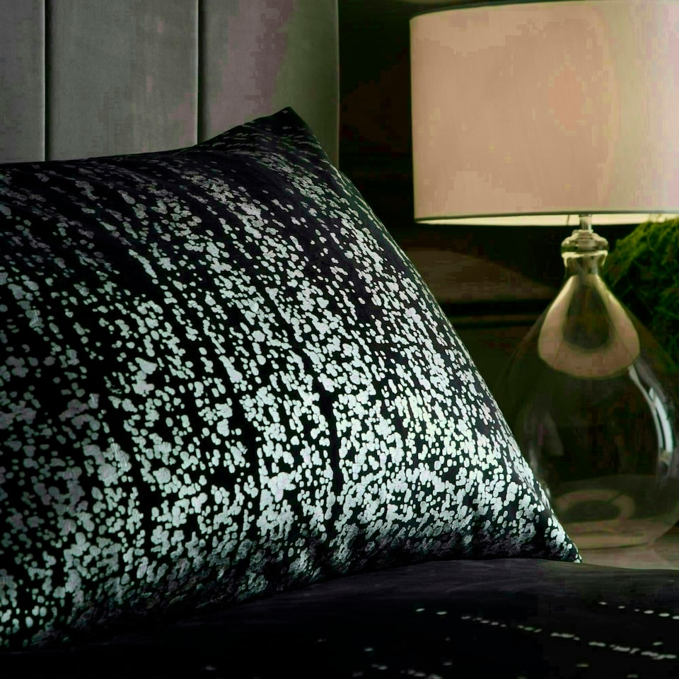 image 1 of Portfolio Home Marseilles Printed Velvet Metallic Duvet Cover Set With Pillow Cases