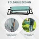 image 4 of Outsunny 2 In1 Folding Garden Kneeler Foam Chair Pad Support Bench, Green