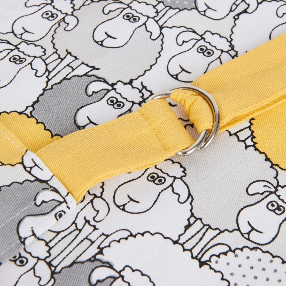 image 1 of KitchenCraft Apron Grey Sheep Cotton Yellow