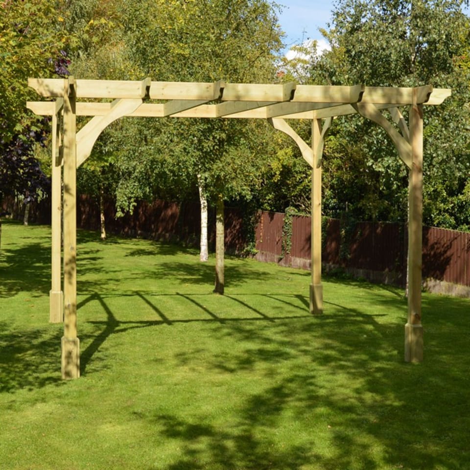 image 1 of Premium Pergola - Wood - L240 x W300 x H270 cm - Light Green
