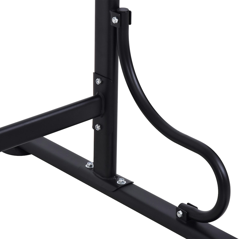 image 1 of HOMCOM Steel Multi-Use Exercise Power Tower Station Adjustable Height w/ Grips