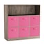 Anthracite Oak & Dark Pink