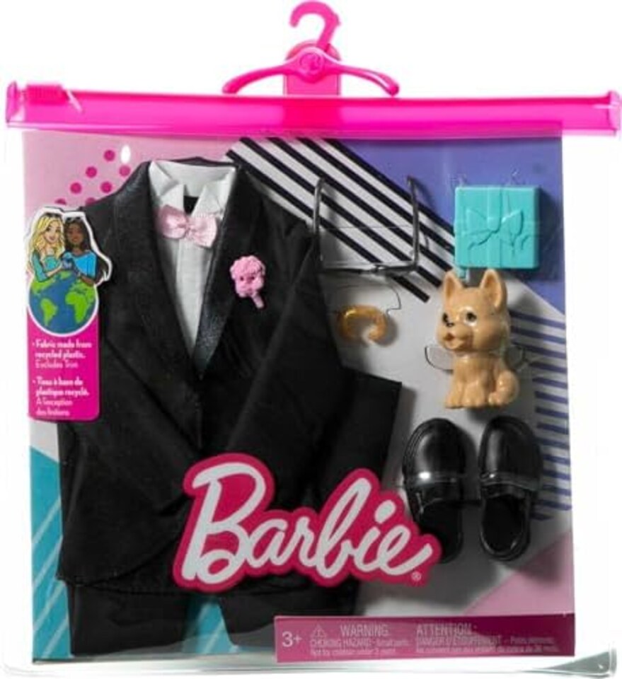 image 1 of Barbie Ken Fashion Pack, Bridal Set with Groom Outfit for Ken Doll