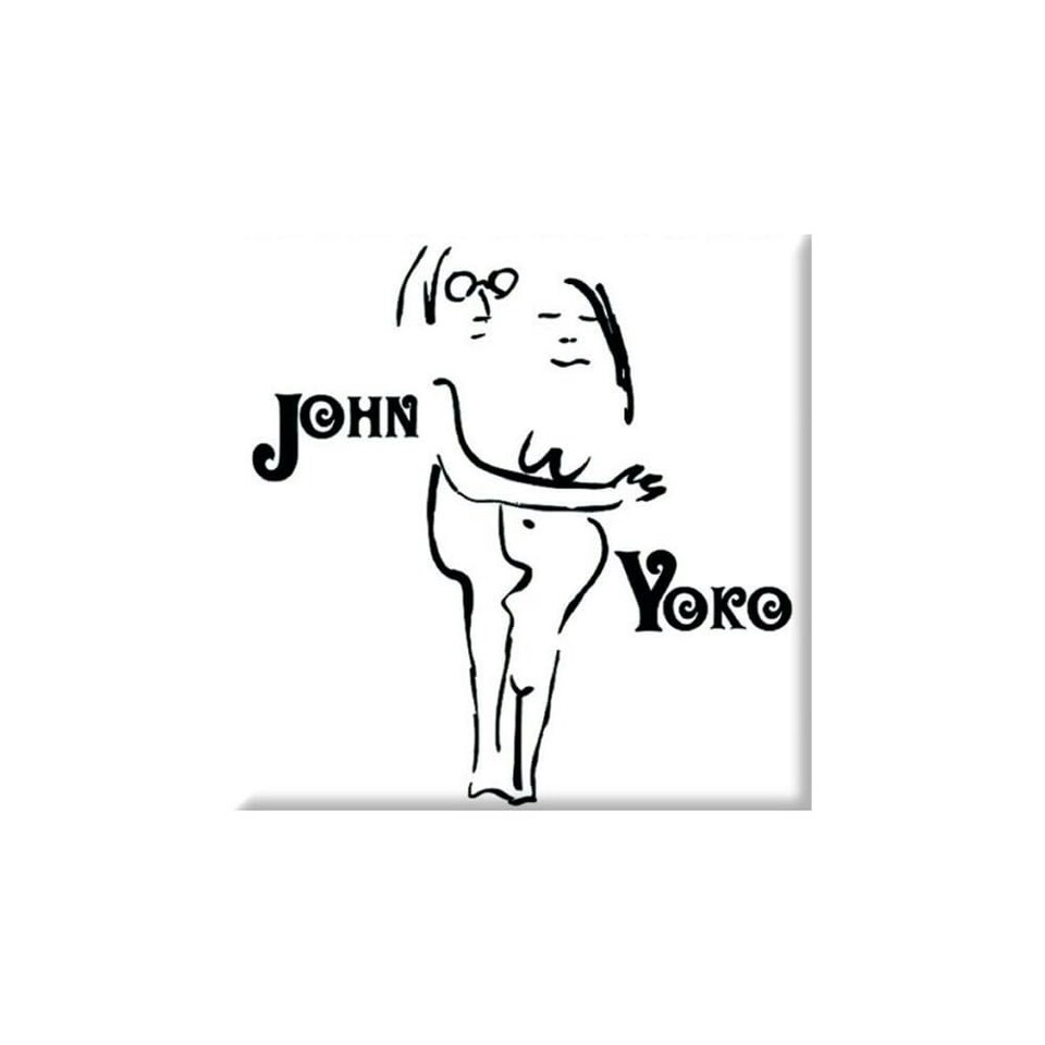 John Lennon Fridge Magnet: John & Yoko
