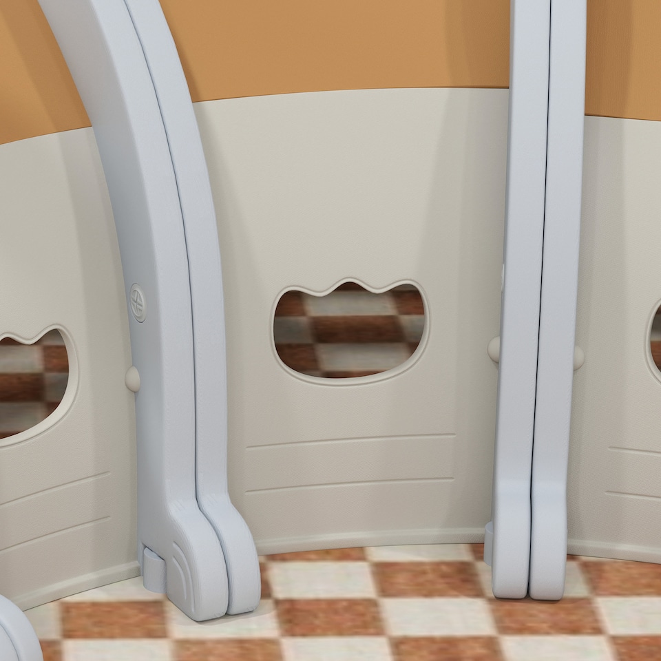 image 1 of AIYAPLAY Kids Play Tunnel for Crawling, Climbing, Monkey Design, Brown