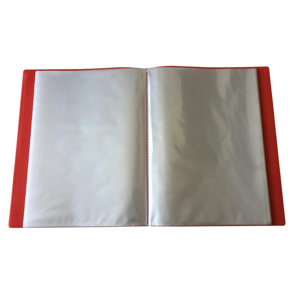 image 1 of A4 Red Flexible Cover 40 Pocket Display Book