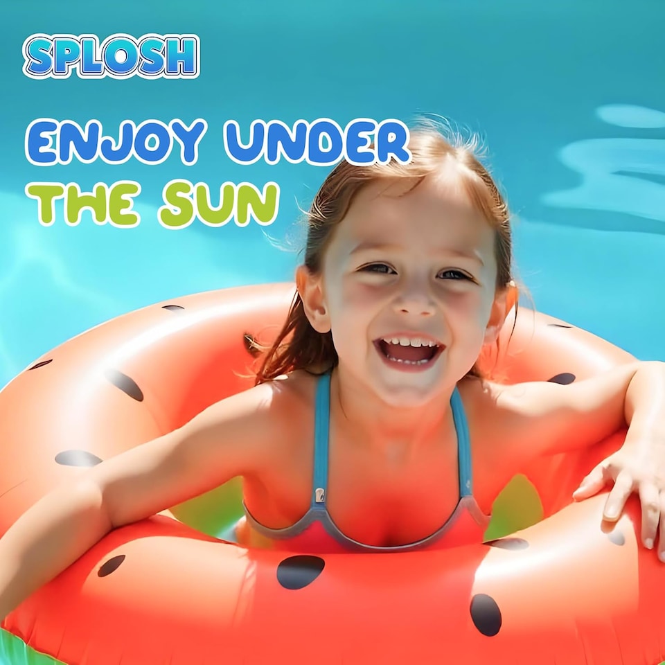 image 1 of Splosh Fruit Swim Rings - Set of 3