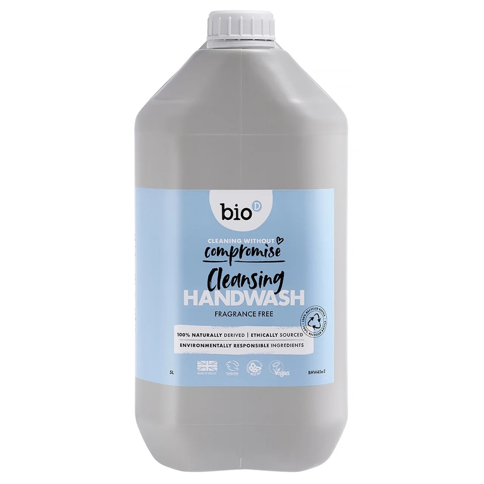 Fragrance Free Cleansing Hand Wash 5L (Bio-D)
