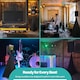 image 10 of Single-Sided Stretch Tripod Speaker DJ Stand Cover - Pack of 10