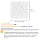 image 2 of NOVECRAFTO Decorative 3D Wall Panels (50cm x 50cm) 3D Diamond Design PVC Cladding Panel