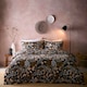 image 1 of Portfolio Home Jephson Botanical Soft Easy Care Bed Linen Bedding Duvet Cover Quilt Set With Pillow Case Black | Double