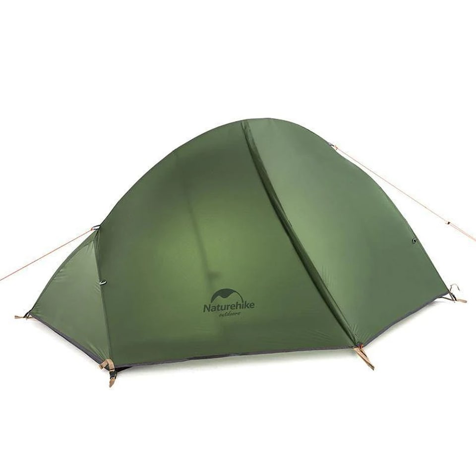 image 1 of Cycling Ultralight 1 Man Tent + Mat | Green | Forest Green